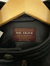 MR.OLIVE◆シングルライダースジャケット/レザー/無地/ME701N/003450 MR.OLIVE ミスターオリーブ_画像3