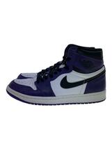 NIKE◆AIR JORDAN 1 RETRO HIGH/ハイカットスニーカー/27cm/PUP/PVC/555088-500_画像1