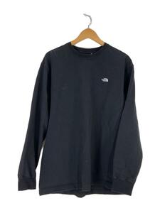 THE NORTH FACE◆L/S NUPTSE COTTON TEE_ロングスリーブヌプシコットンティー/XL/コットン/BLK