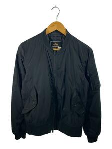 ALPHA INDUSTRIES◆フライトジャケット/S/ポリエステル/BLK/無地/TA1007-8001