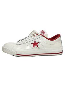 CONVERSE◆ローカットスニーカー/24.5cm/WHT/レザー