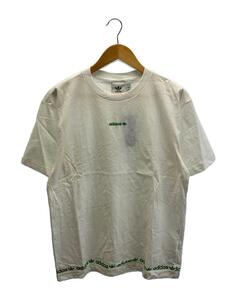 adidas◆Tシャツ/XL/コットン/WHT/プリント/GD2113/オリジナルス リニア ロゴ リピート