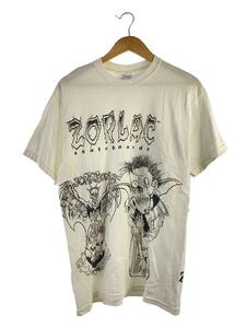 Tシャツ/M/コットン/WHT/ZORLAC/コピーライト入り/両面プリント