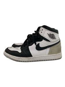 NIKE◆AIR JORDAN 1_エア ジョーダン 1/26.5cm/グレー/スウェード/ホワイト/