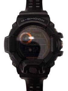 CASIO◆ソーラー腕時計・G-SHOCK/デジタル/ラバー/BLK/BLK