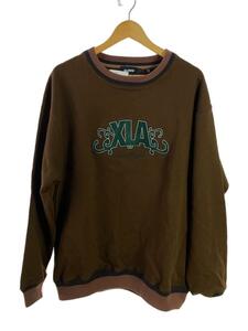 X-LARGE◆23AW/EMBROIDERY CREWNECK SWEATSHIRT/スウェット/L/BRW/101233012020