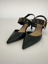 CHARLES&KEITH◆サンダル/37/BLK/レザー_画像2