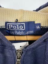 POLO RALPH LAUREN◆ジップパーカー/LL/コットン/NVY_画像3