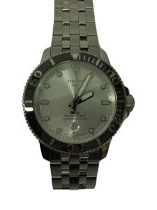 TISSOT◆SEASTAR AUTOMATIC/自動巻腕時計/アナログ/SLV/SLV/T120407A