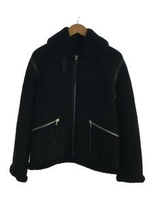 COMOLI◆18AW/Sheepskin Flight Jacket/レザージャケット/1/レザー羊革/ブラック