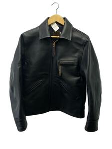 TROPHY CLOTHING◆トロフィークロージング/レザージャケット・ブルゾン/40/馬革/BLK/HORSE HIDE