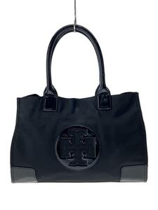 TORY BURCH◆トートバッグ/ナイロン/BLK/HST037/表面内側汚れ有