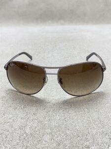 Ray-Ban◆サングラス/ティアドロップ/SLV/BRW/メンズ/RB3387