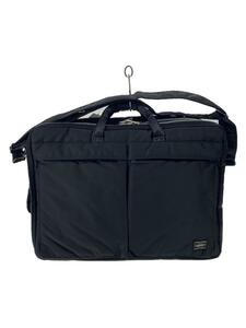 PORTER◆TANKER/3WAY BRIEFCASE/ナイロン/BLK/無地/622-76672