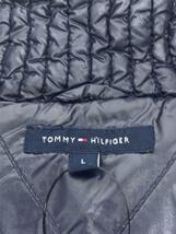 TOMMY HILFIGER◆ダウンベスト/L/ナイロン/ネイビー_画像3