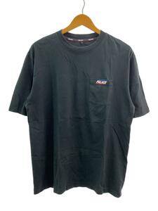 PALACE◆Tシャツ/L/コットン/BLK/無地