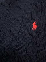 POLO RALPH LAUREN◆セーター(厚手)/S/コットン/NVY_画像7