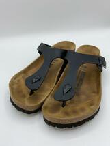 BIRKENSTOCK◆ギゼ/サンダル/26cm/BLK/レザー/履き跡有_画像2