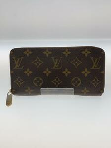 LOUIS VUITTON◆2)ジッピー・ウォレット_モノグラム・キャンバス_BRW_ブラウン/PVC/BRW/メンズ