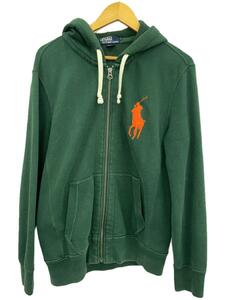 POLO RALPH LAUREN◆ジップパーカー/L/コットン/GRN/KK-RL-KS-0550