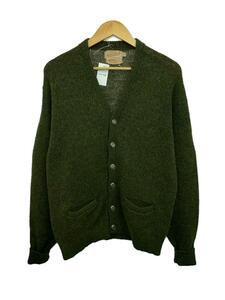 pebble beach/60s/mo hair . cardigan ( thick )/42/ wool /KHK/ plain 