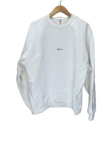 OAMC(OVER ALL MASTER CLOTH)◆COLLEGE CREWNECK/スウェット/L/コットン/WHT/OAMS706682/OS243708B