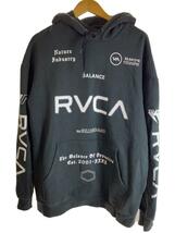 RVCA◆パーカー/L/コットン/BLK_画像1