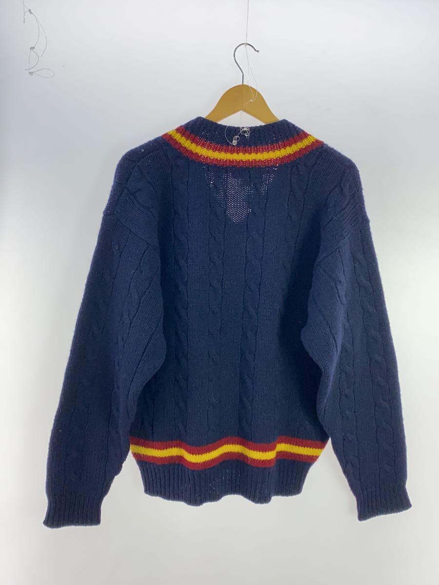 GAP◆セーター(厚手)/L/ウール/NVY/無地/80年代/オールドGAP/チルデンセーター GAP◆セーター(厚手)/L/ウール/NVY/無地/80年代/オールドGAP/チルデンセーター