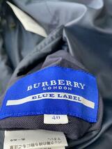 BURBERRY BLUE LABEL◆ジャケット/40/ポリエステル/NVY/無地/FCF42-642-32_画像3