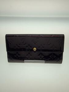 LOUIS VUITTON◆ポルト・フォイユ・サラ_モノグラム・ヴェルニ_BRD/エナメル/BRD/レディース