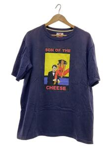 SON OF THE CHEESE◆Tシャツ/L/コットン/ネイビー/プリント/SC1610-TS02