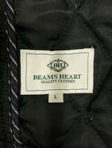 BEAMS HEART◆キルティングジャケット/L/ポリエステル/BLK/41-18-0004-819_画像3