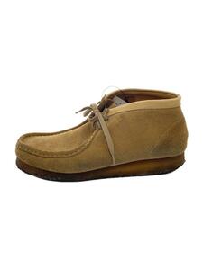 Clarks◆ワラビーブーツ/US9/キャメル/スウェード/38405