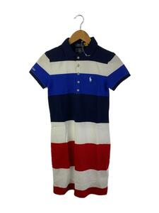 POLO RALPH LAUREN◆半袖ワンピース/XXS/コットン/マルチカラー/ボーダー