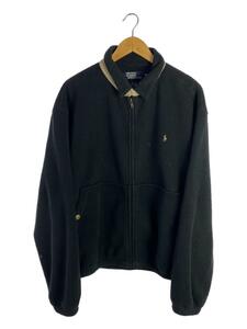 POLO RALPH LAUREN◆フリースジャケット/XL/ポリエステル/BLK