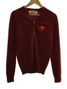 PLAY COMME des GARCONS◆カーディガン(薄手)/-/-/RED