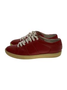 SAINT LAURENT◆ローカットスニーカー/40/RED/レザー