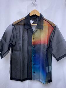 portvel◆OPEＮ COLLAR SHIRTメッシュオーガンジー半袖シャツ/PV191-S07