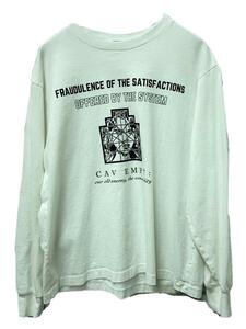 C.E(CAV EMPT)◆OFFERED BY THE SYSTEM LONG SLEEVE T/長袖Tシャツ/M/コットン/WHT