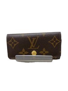 LOUIS VUITTON◆ミュルティクレ4_モノグラム・キャンバス_BRW/レザー/BRW/総柄/レディース