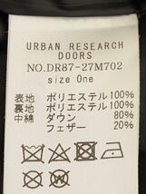 URBAN RESEARCH DOORS◆ダウンジャケット/one/ポリエステル/ブラック/DR87-27M702_画像4