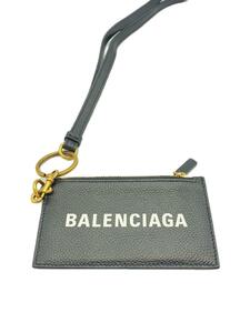 BALENCIAGA◆ポーチ/レザー/BLK/594540