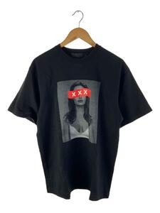 GOD SELECTION XXX◆Angelina Jolie/Tシャツ/L/コットン/BLK/無地