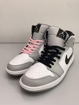 NIKE◆AIR JORDAN 1 MID/27cm/GRY_画像2