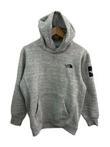 THE NORTH FACE◆SQUARE LOGO HOODIE_スクエアロゴフーディー/S/ポリエステル/GRY_画像1