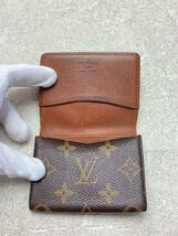 LOUIS VUITTON◆アンヴェロップ・カルトドゥヴィジット_モノグラム・キャンバス_BRW/PVC/BRW/レディース_画像4