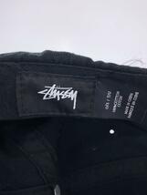 STUSSY◆キャップ/FREE/コットン/BLK/レディース_画像5