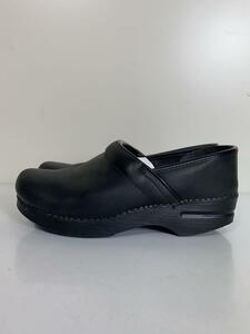 DANSKO◆サンダル/39/BLK/レザー