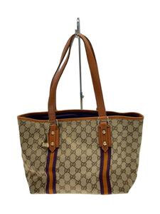 GUCCI◆トートバッグ_GGキャンバス/キャンバス/BRW