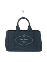 PRADA◆canapa/トートバッグ/キャンバス/IDG/TDKJBJG/B1872※全体に汚れあり_画像1